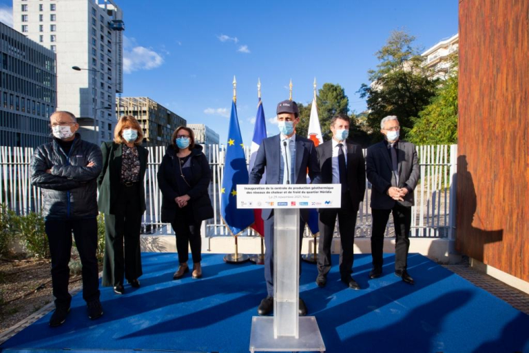 Inauguration centrale géothermique Nice Méridia